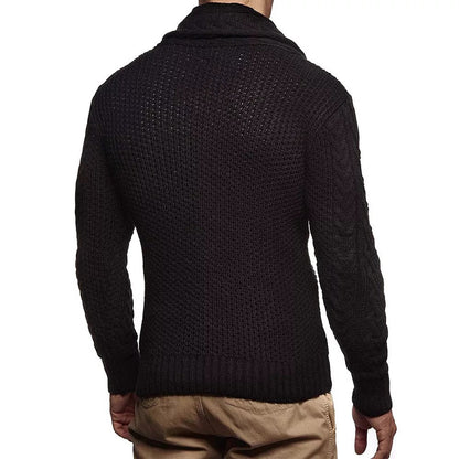 Suéter Masculino Premium Tricô Artesanal de Alta Costura Internacional Elegante Atemporal Sartong Canberra®