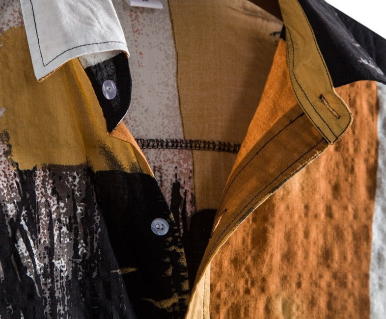 Camisa Masculina Casual Premium Algodão Fino Leve Confortável Exclusiva Artesanal Sartong Bonnieux®