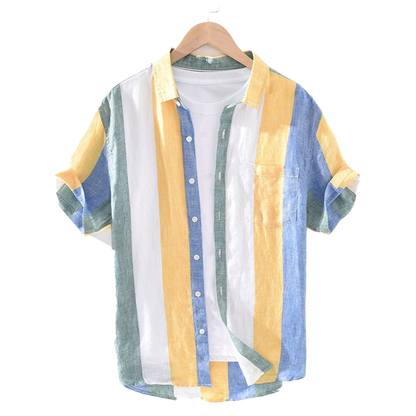 Camisa Linho Puro Premium Extra Slim Fit Distinto Sartong Ericeira®