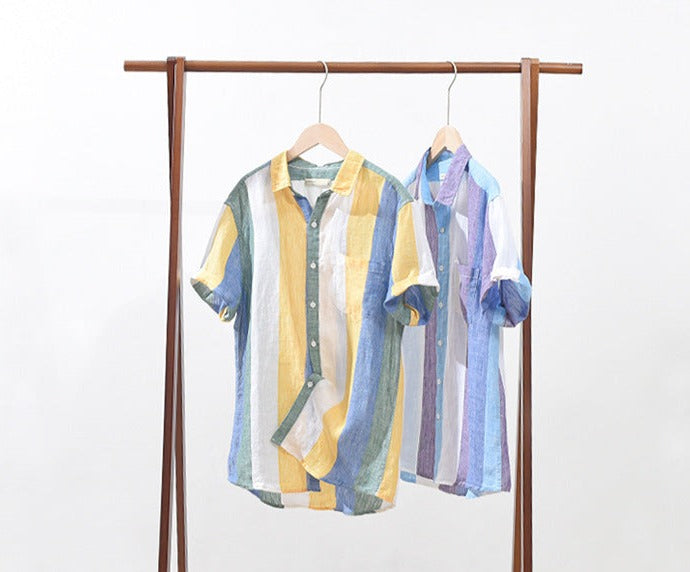 Camisa Linho Puro Premium Extra Slim Fit Distinto Sartong Ericeira®