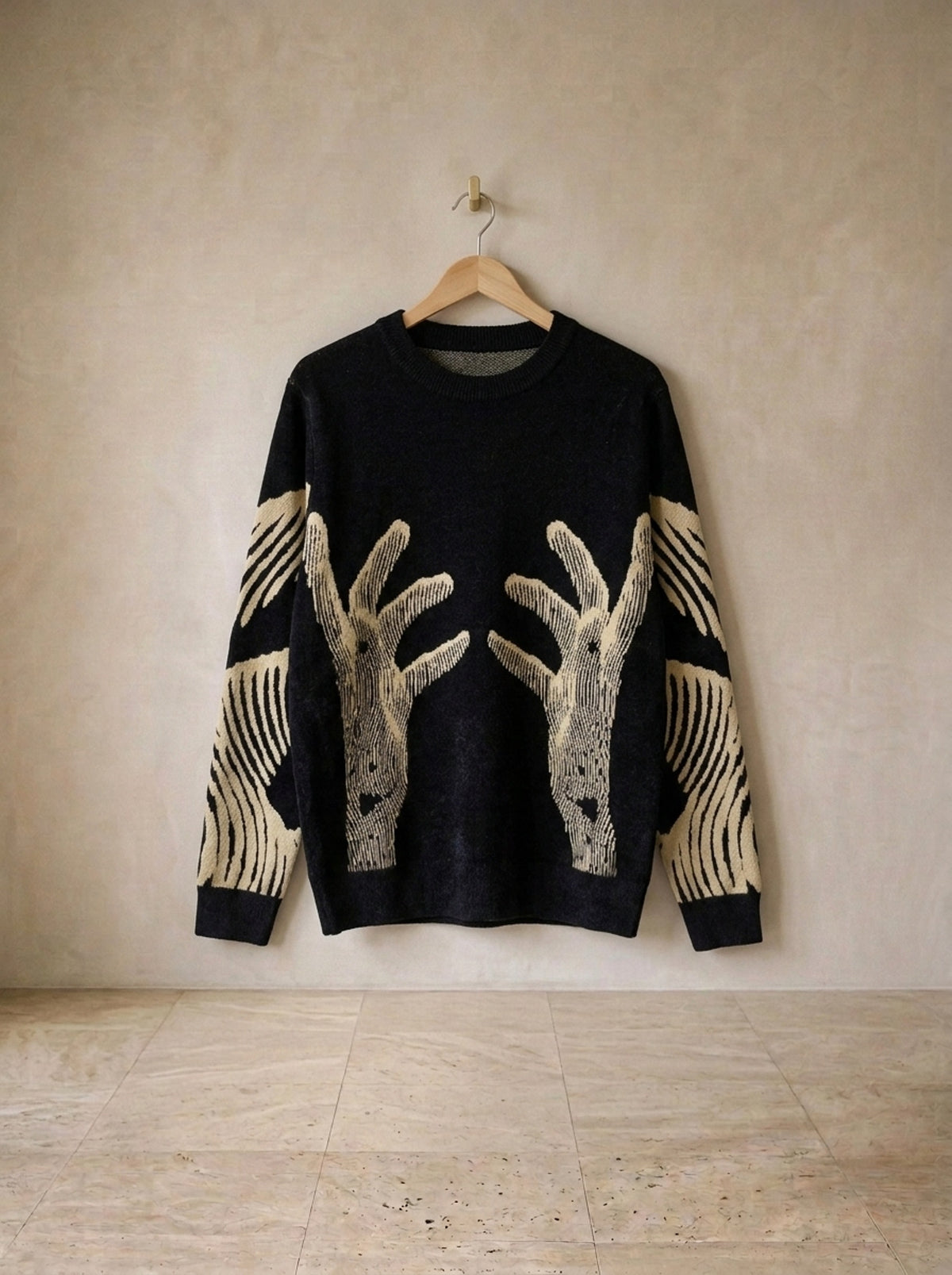 Suéter jacquard de mãos Adelboden – peça sozinha, foto de produto