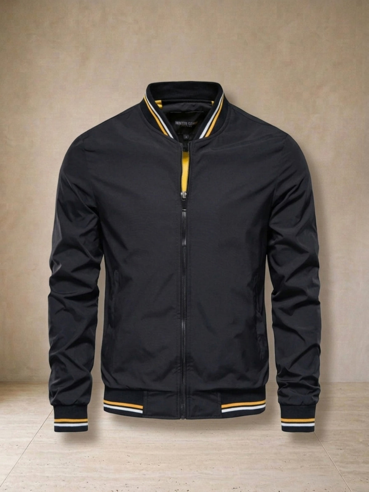 Preto | Jaqueta casual Sartong Amsterdam preto – peça sozinha, foto de produto