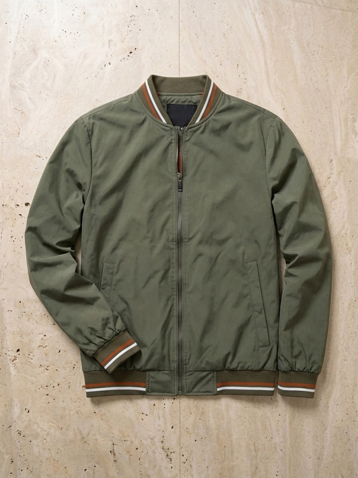 Verde | Jaqueta casual Sartong Amsterdam verde – peça sozinha vista de cima