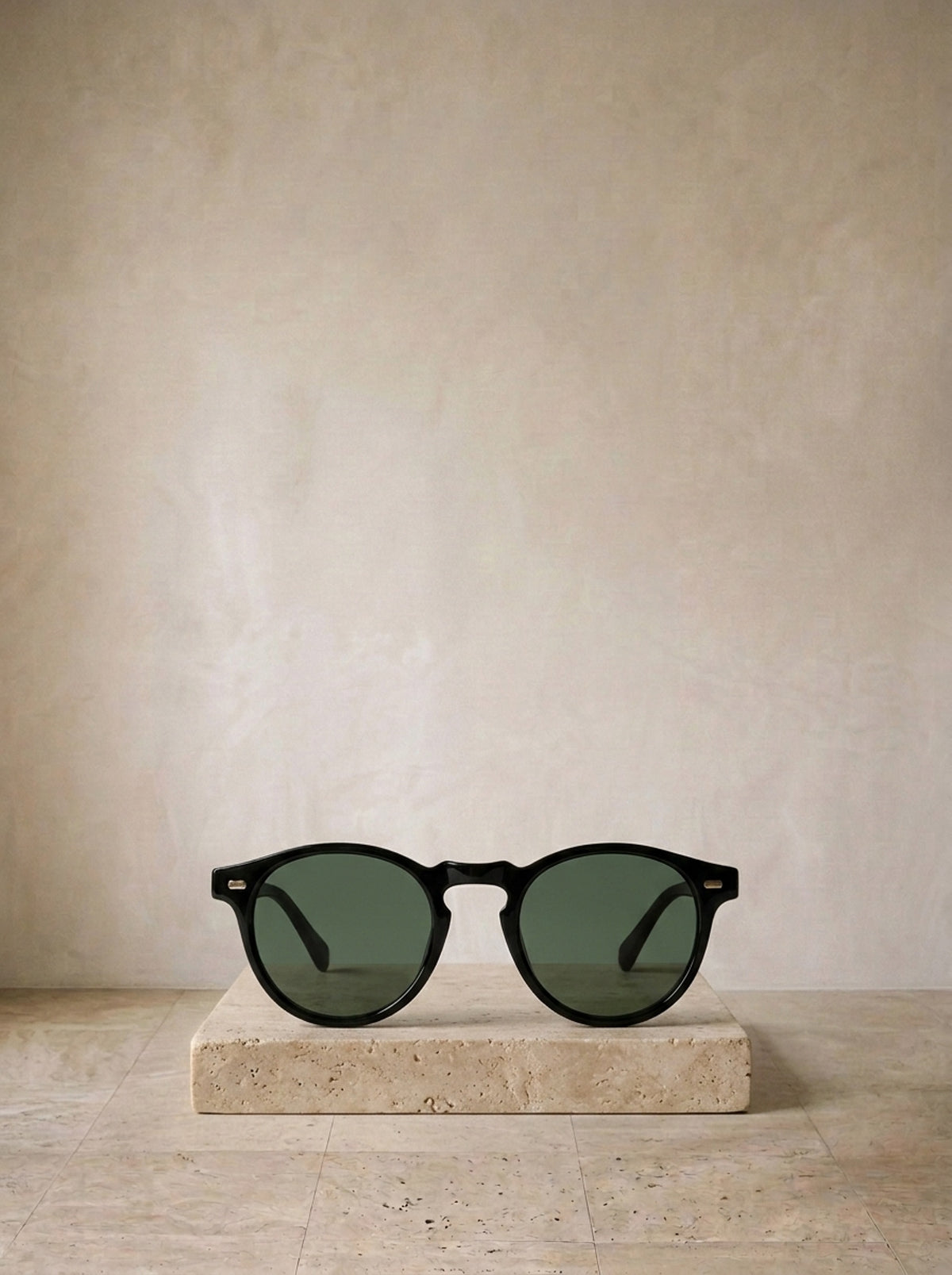 Preto/Verde | Óculos de sol Asolo preto/verde – peça sozinha, foto de produto