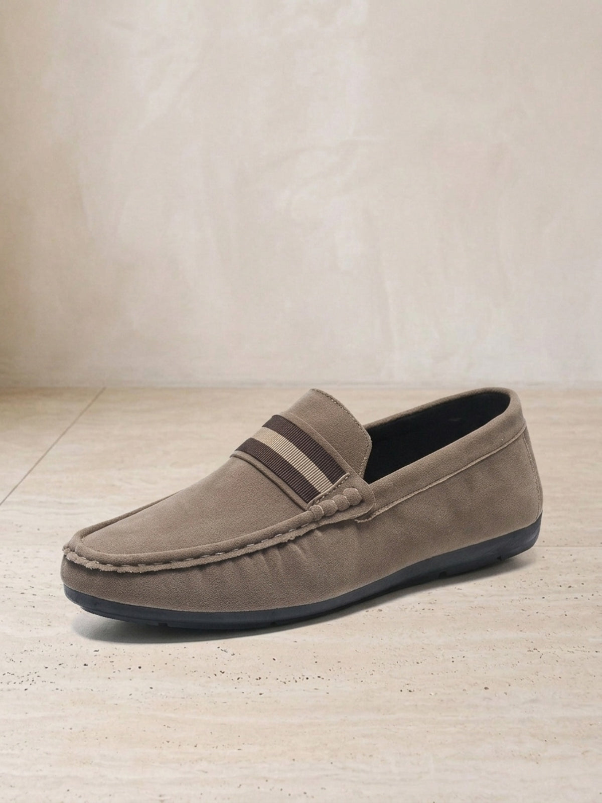 Caqui | Mocassim social Sartong Bassano caqui – par visto de lado, foto de produto