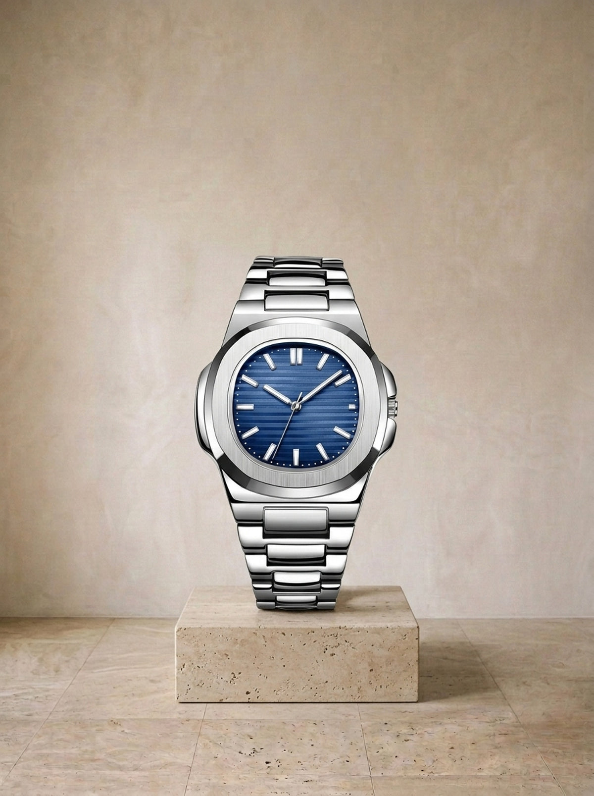 Azul | Relógio de pulso Bevagna azul – peça sozinha, foto de produto