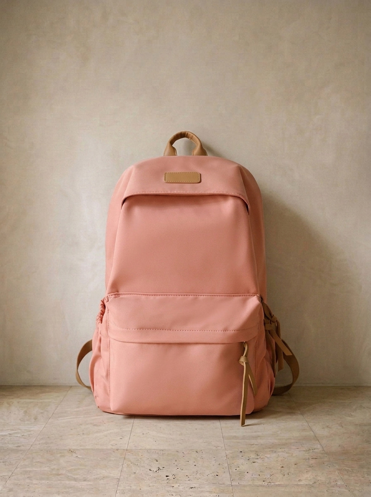 Rosa | Mochila de nylon Bolsena rosa – mochila sozinha, foto de produto