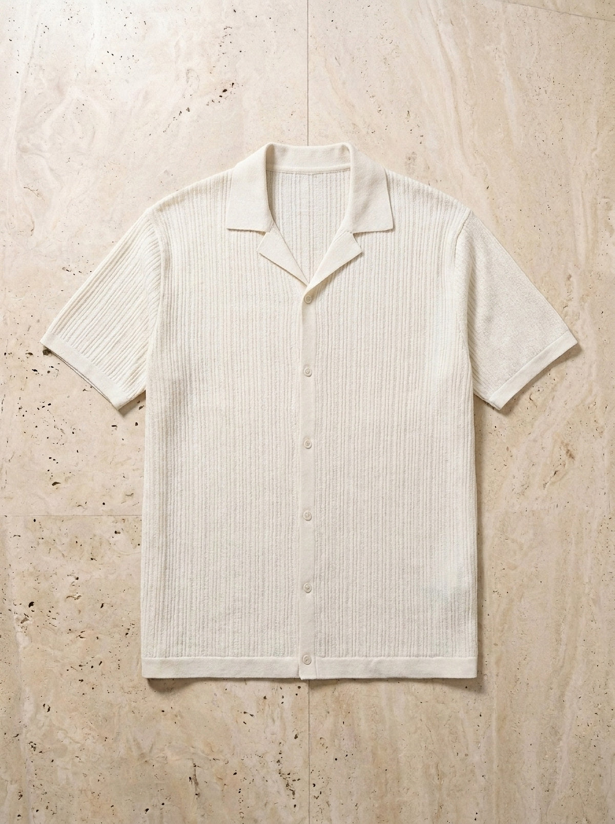 Branco | Camisa de tricot Cervo branco – peça sozinha vista de cima