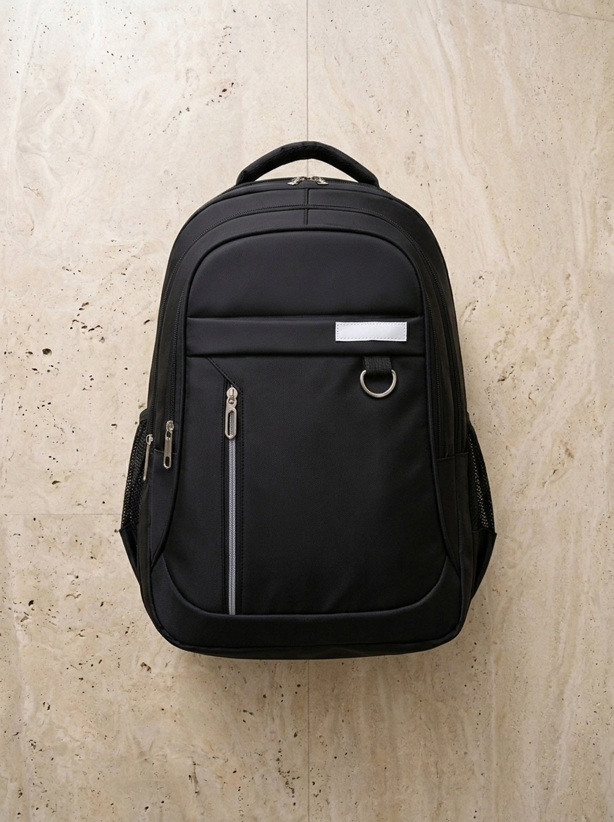 Preto | Mochila de nylon Cetinje preto – mochila sozinha vista de cima