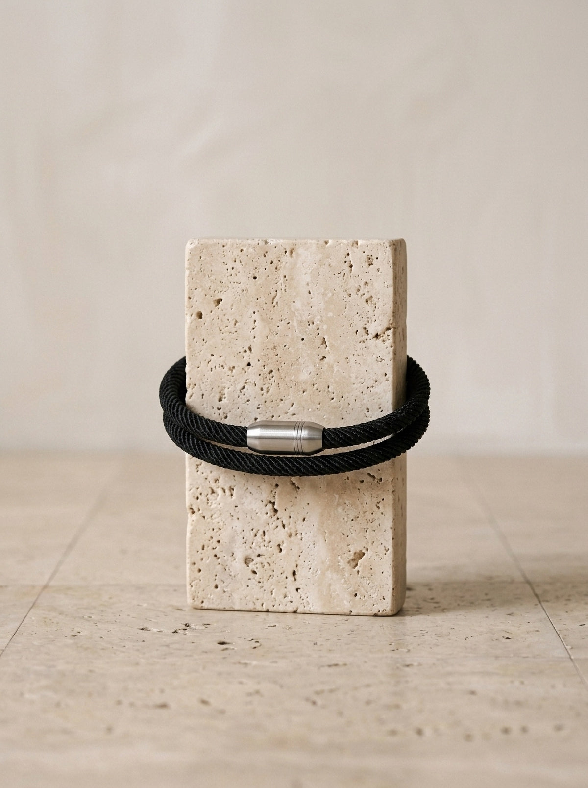 Preto | Pulseira de cordão Chioggia preto – peça sozinha, foto de produto
