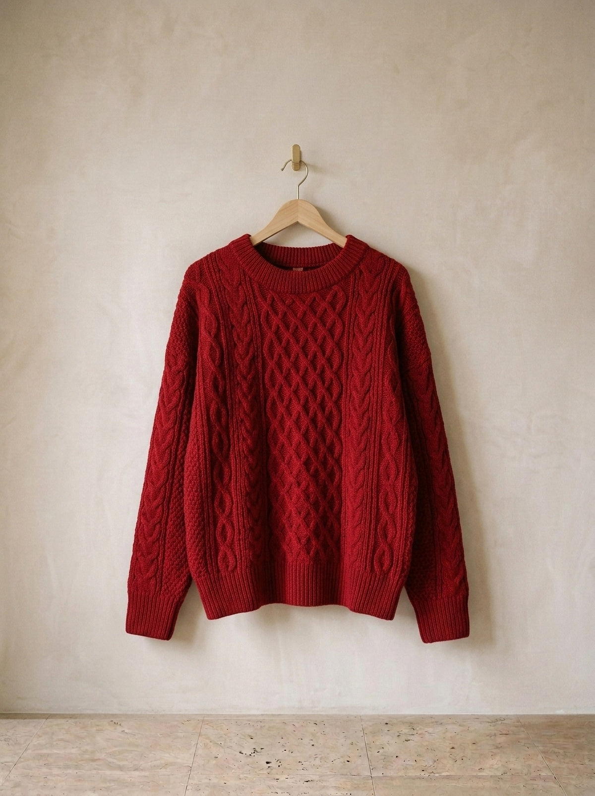 Vermelho | Suéter de algodão Cividale vermelho – peça sozinha, foto de produto