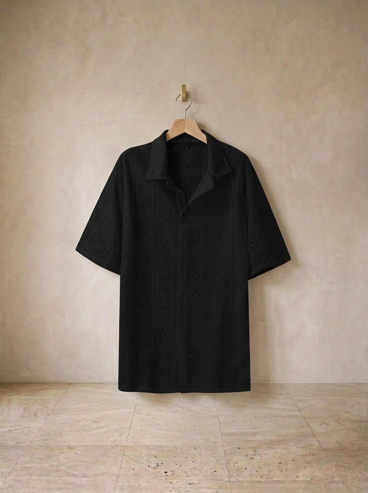 Preto | Camisa social Córdoba preto – peça sozinha, foto de produto