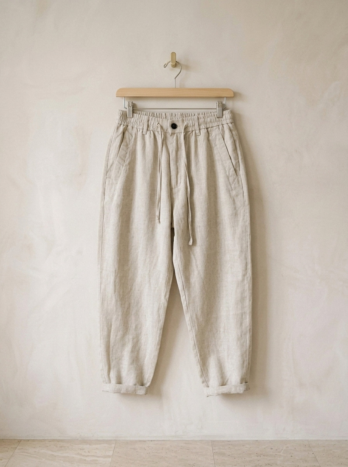 Caqui | Calça de linho Debrecen caqui – peça sozinha, foto de produto