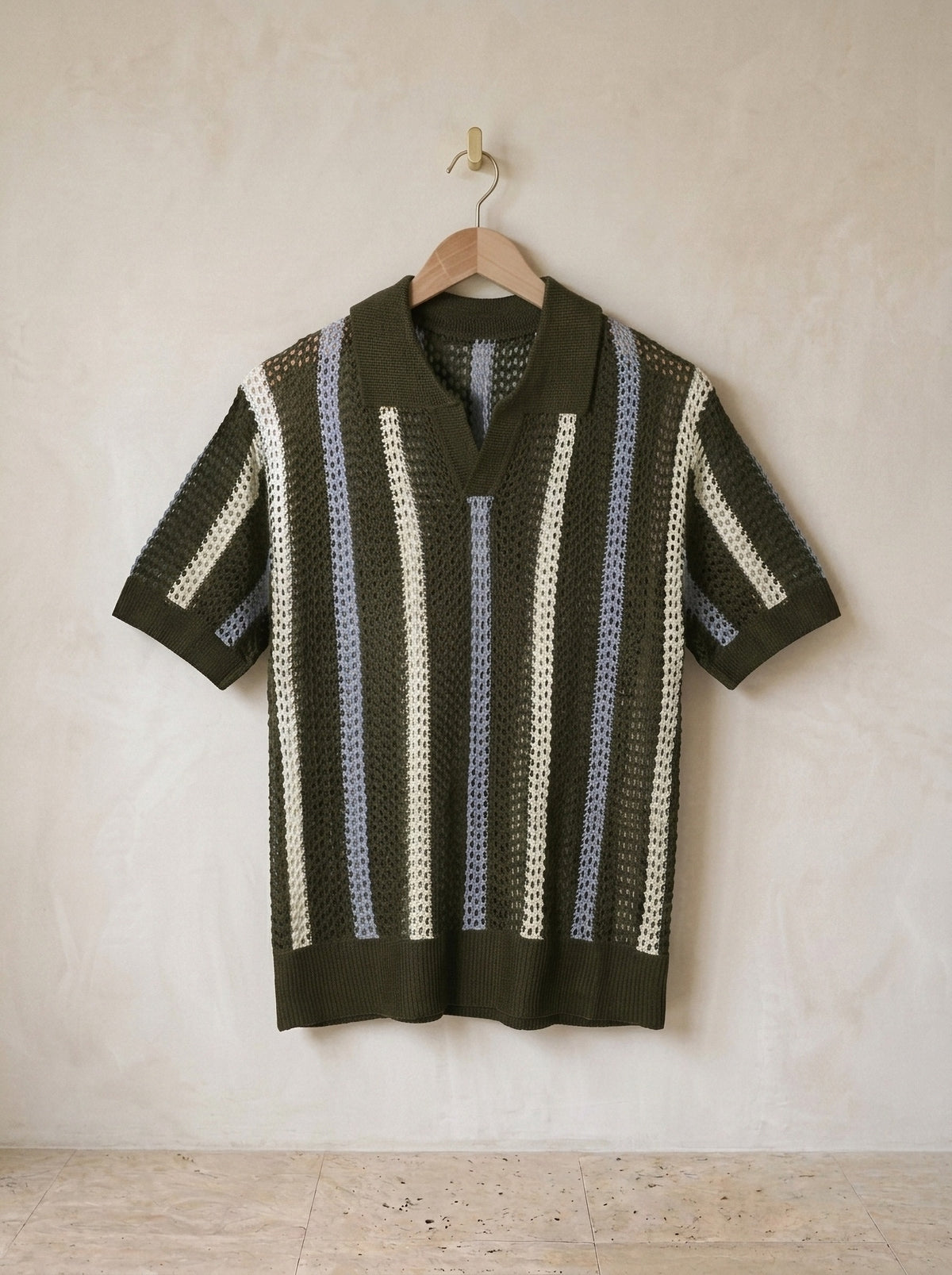 Verde | Camisa de crochê Dubrovnik verde – peça sozinha, foto de produto