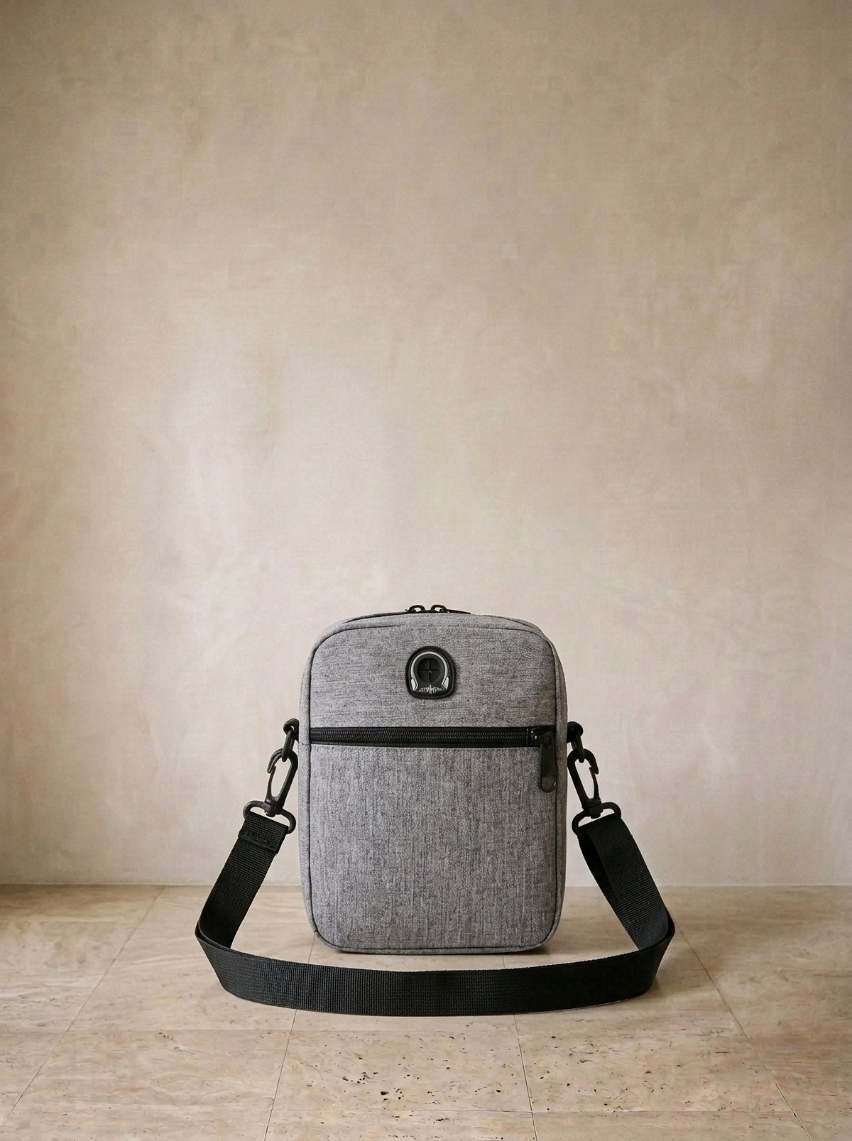 Cinza | Bolsa de ombro de lona Fano cinza – bolsa sozinha, foto de produto