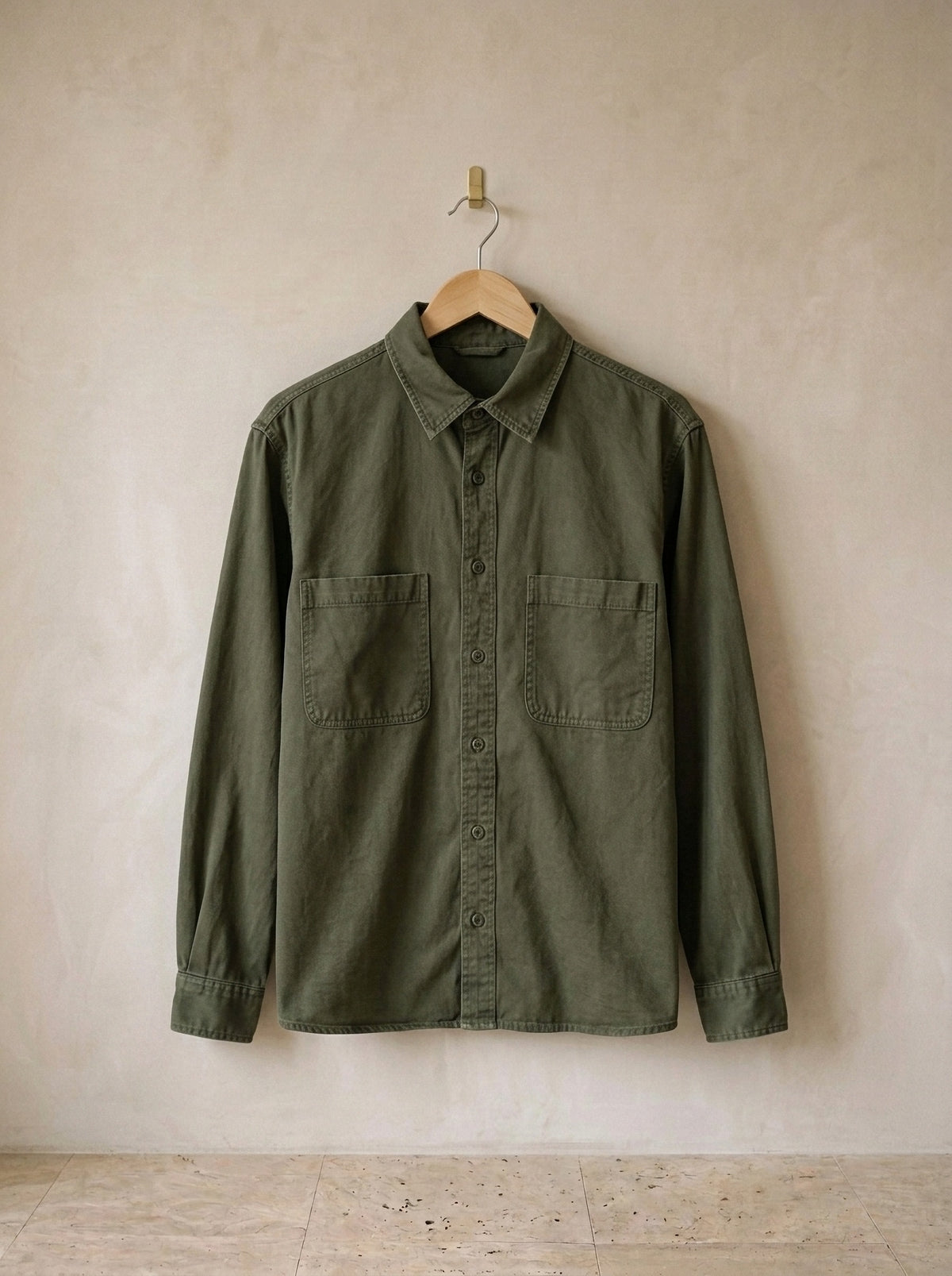 Verde | Camisa social slim Faro verde – peça sozinha, foto de produto
