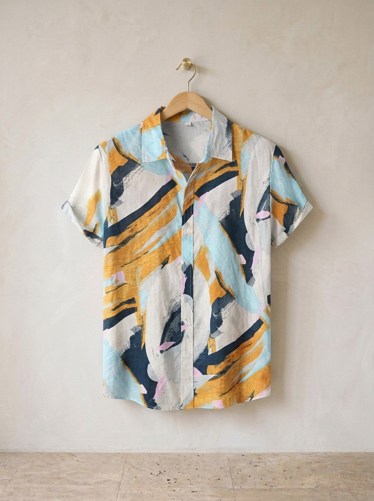 Camisa estampa de pinceladas Florença – peça sozinha, foto de produto