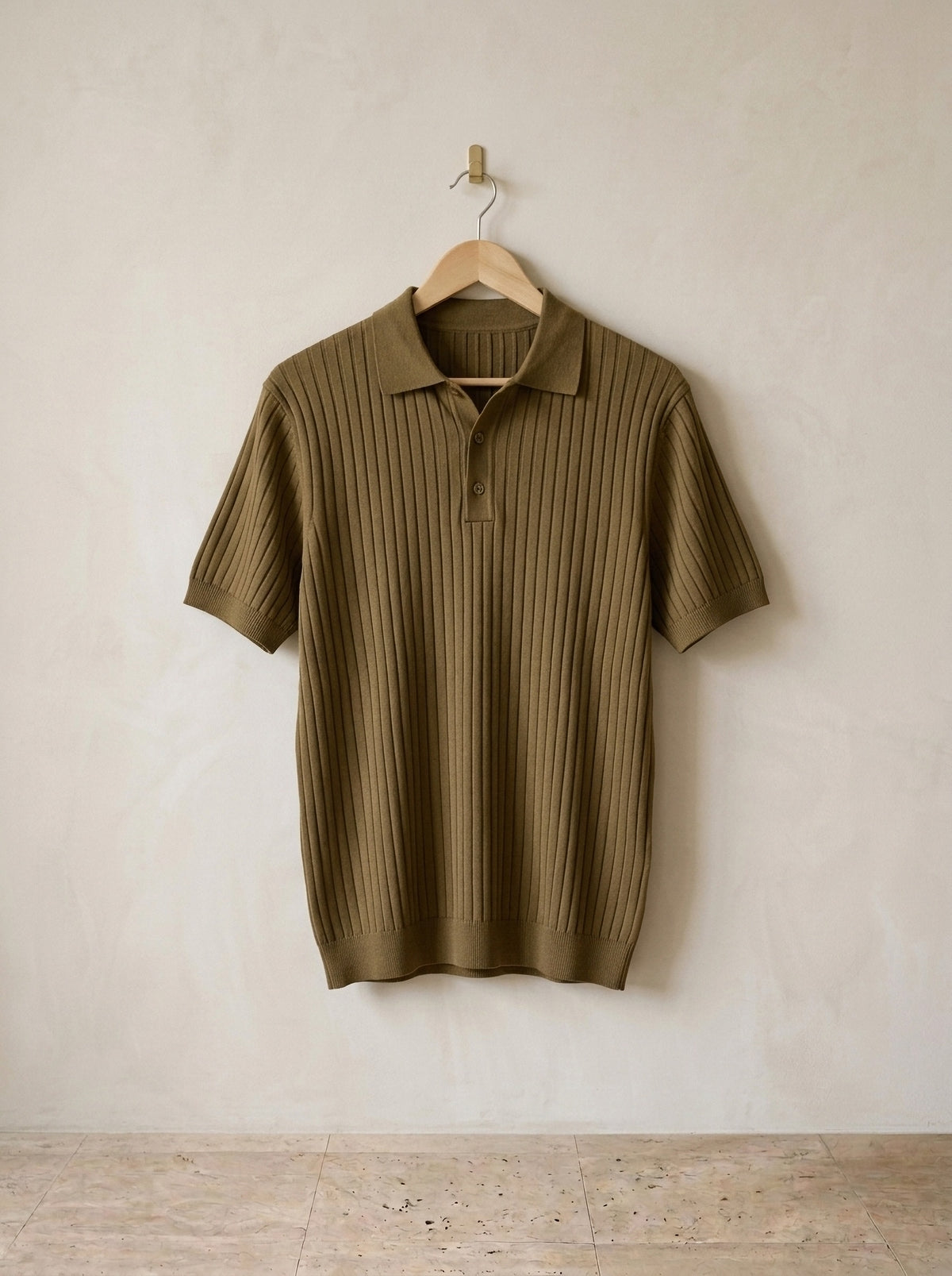 Marrom | Polo de tricô Funchal marrom – peça sozinha, foto de produto