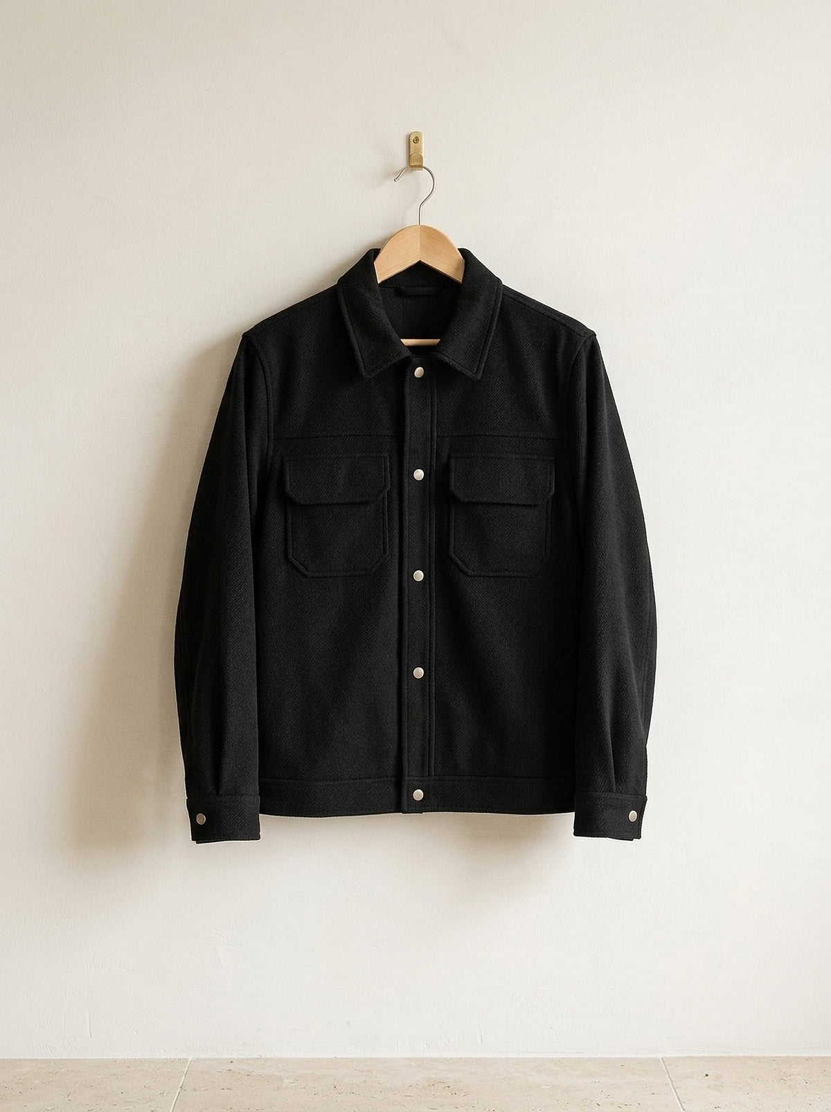 Preto | Jaqueta aveludada Gante preto – peça sozinha, foto de produto