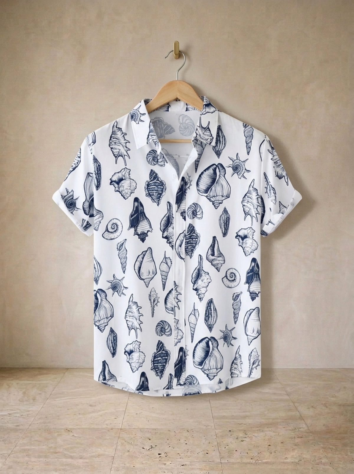 Camisa estampa de conchas Glasgow – peça sozinha, foto de produto