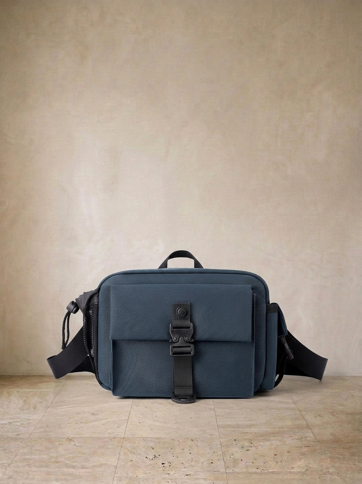 Azul | Bolsa de ombro de nylon Gubbio azul – bolsa sozinha, foto de produto