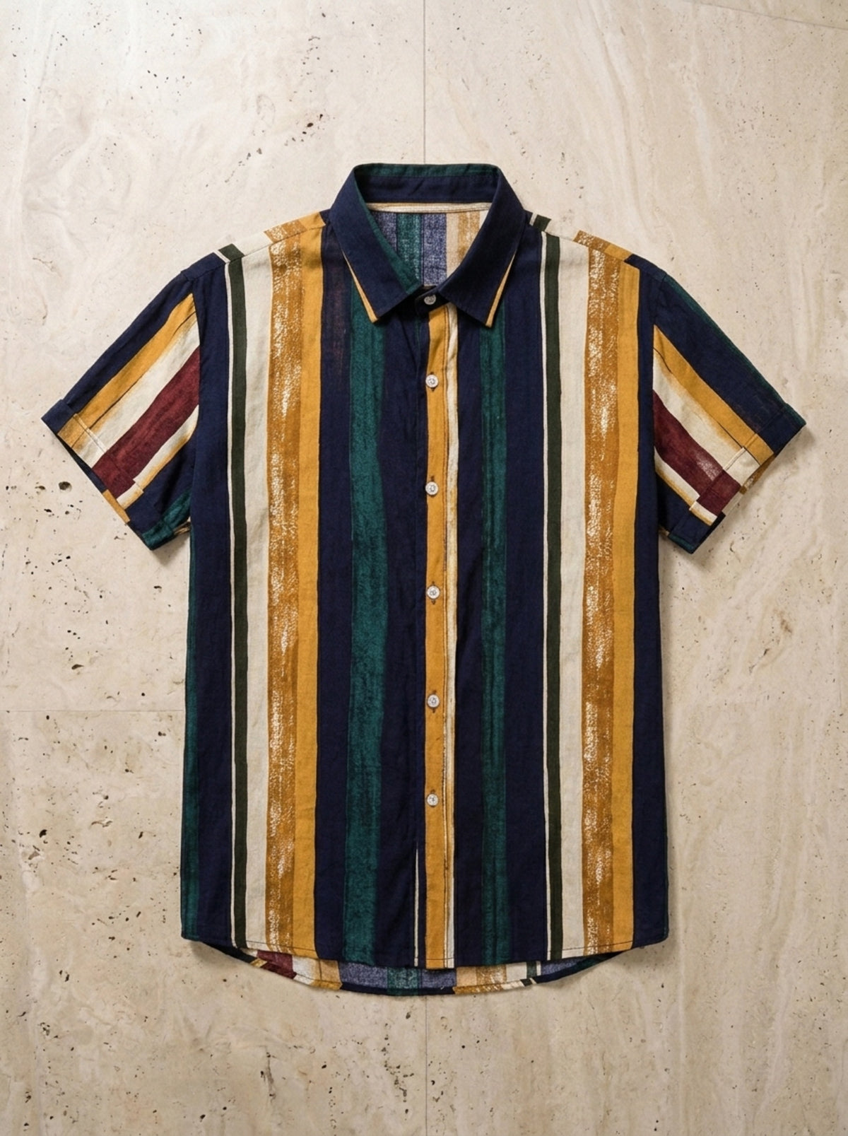 Camisa listrada Honfleur – peça sozinha vista de cima