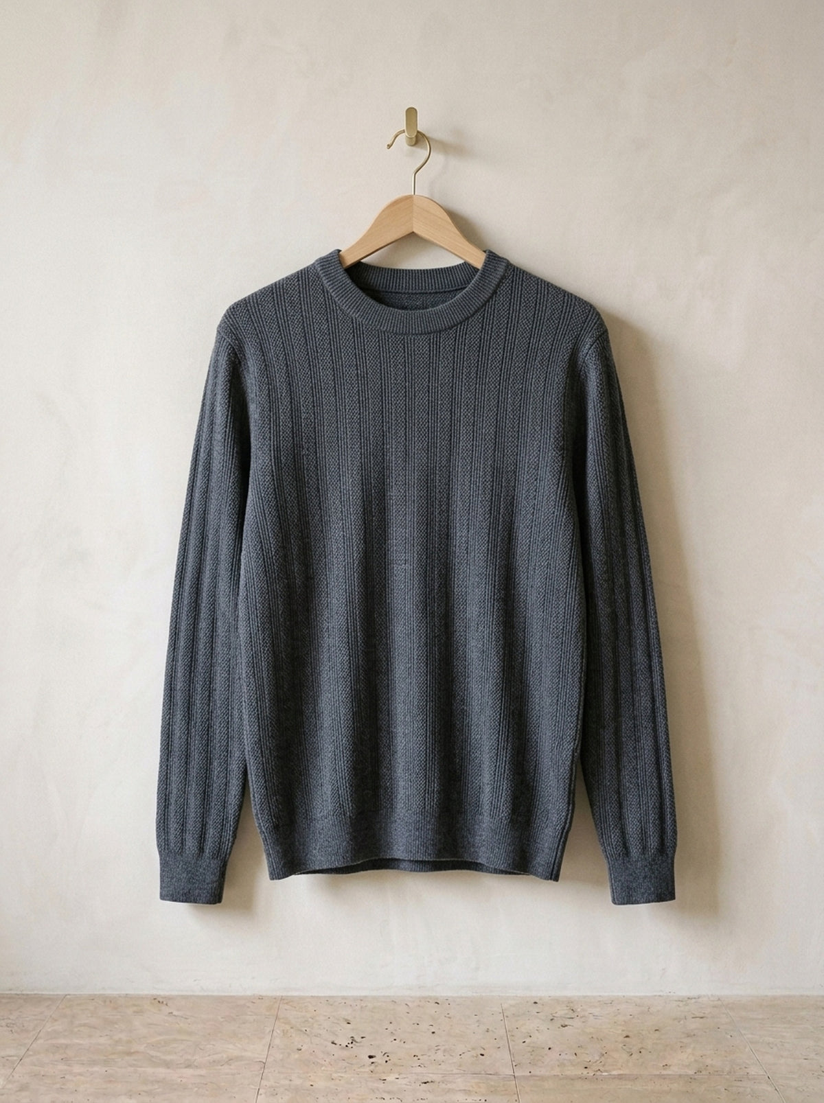 Cinza-escuro | Suéter texturizado Kotor cinza-escuro – peça sozinha, foto de produto