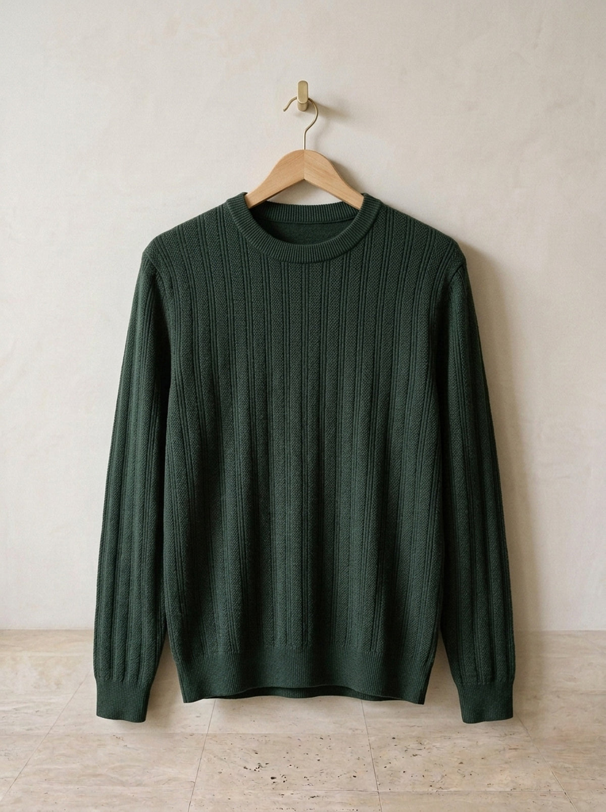 Verde | Suéter texturizado Kotor verde – peça sozinha, foto de produto