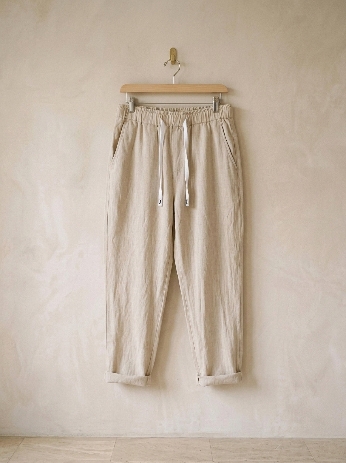 Caqui | Calça de linho Kutná Hora caqui – peça sozinha, foto de produto