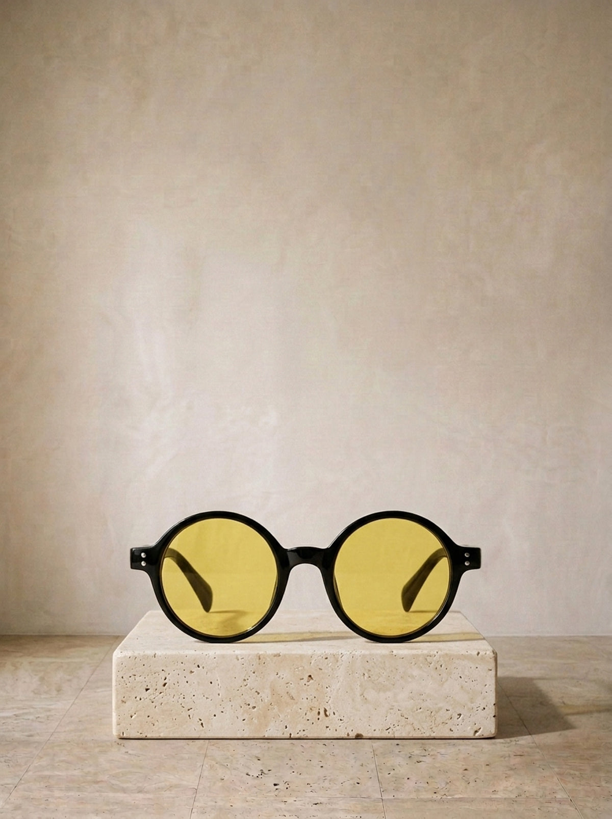 Preto/Amarelo | Óculos de sol polarizado Lecco preto/amarelo – peça sozinha, foto de produto