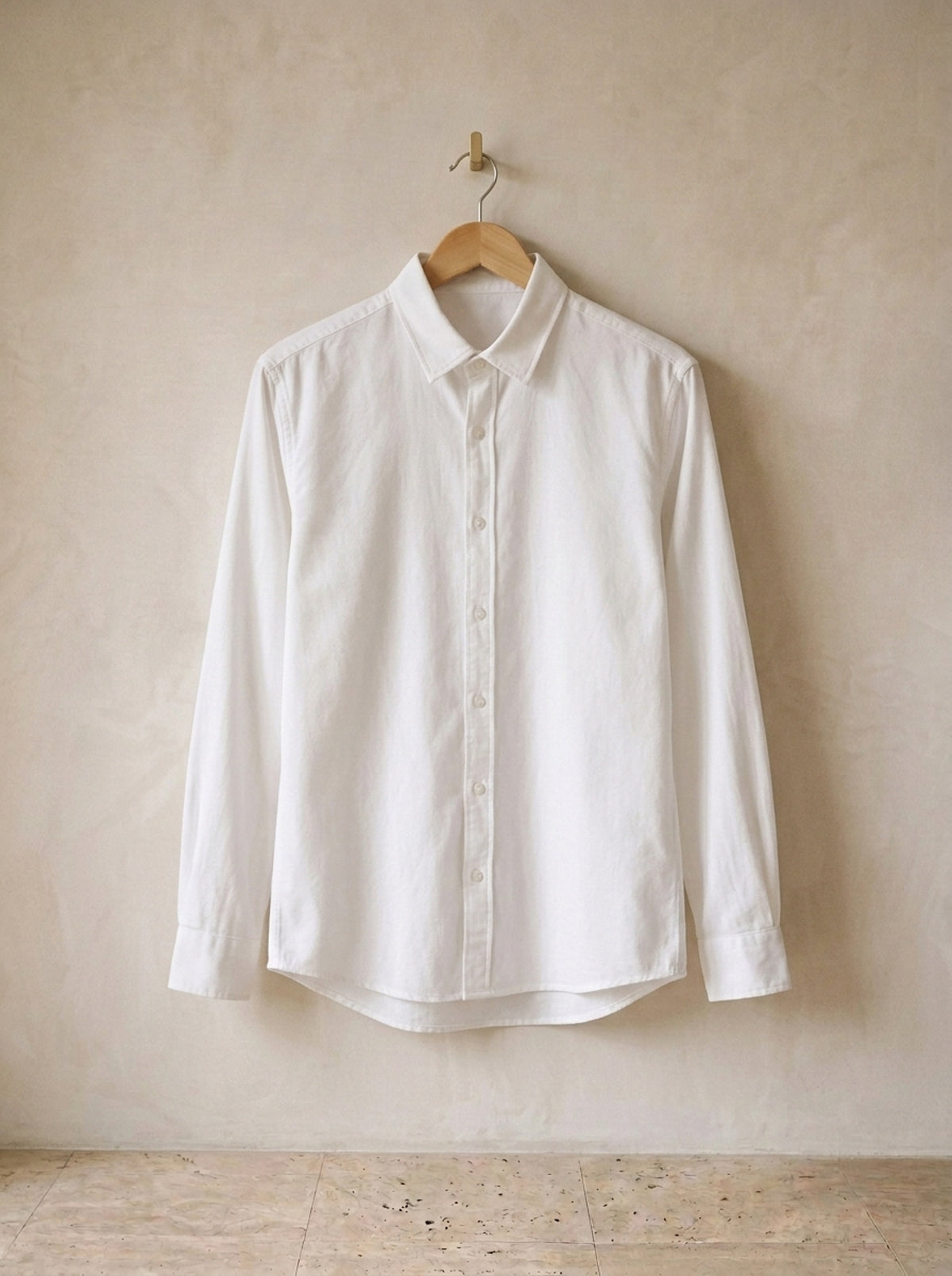 Branco | Camisa oxford slim Limoges branco – peça sozinha, foto de produto
