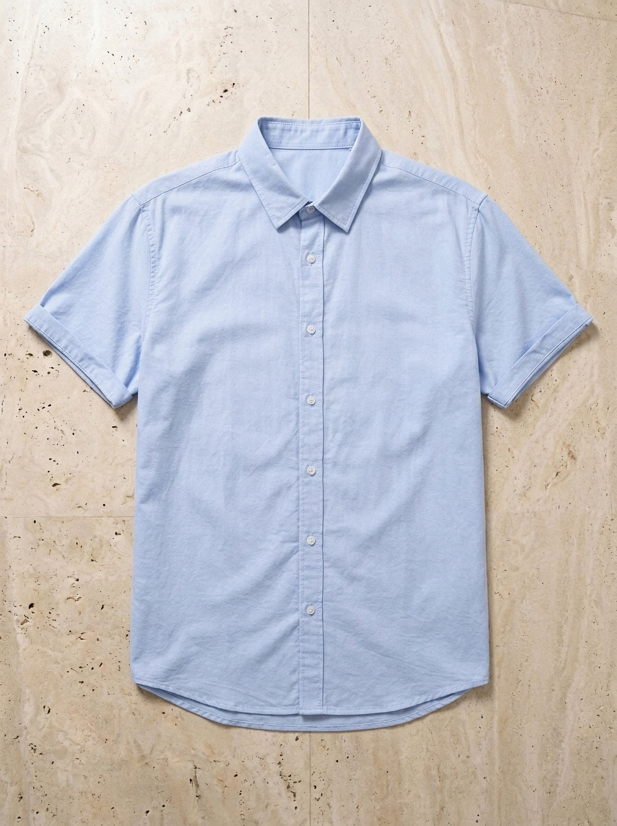 Azul-claro | Camisa social slim Linz azul-claro – peça sozinha vista de cima
