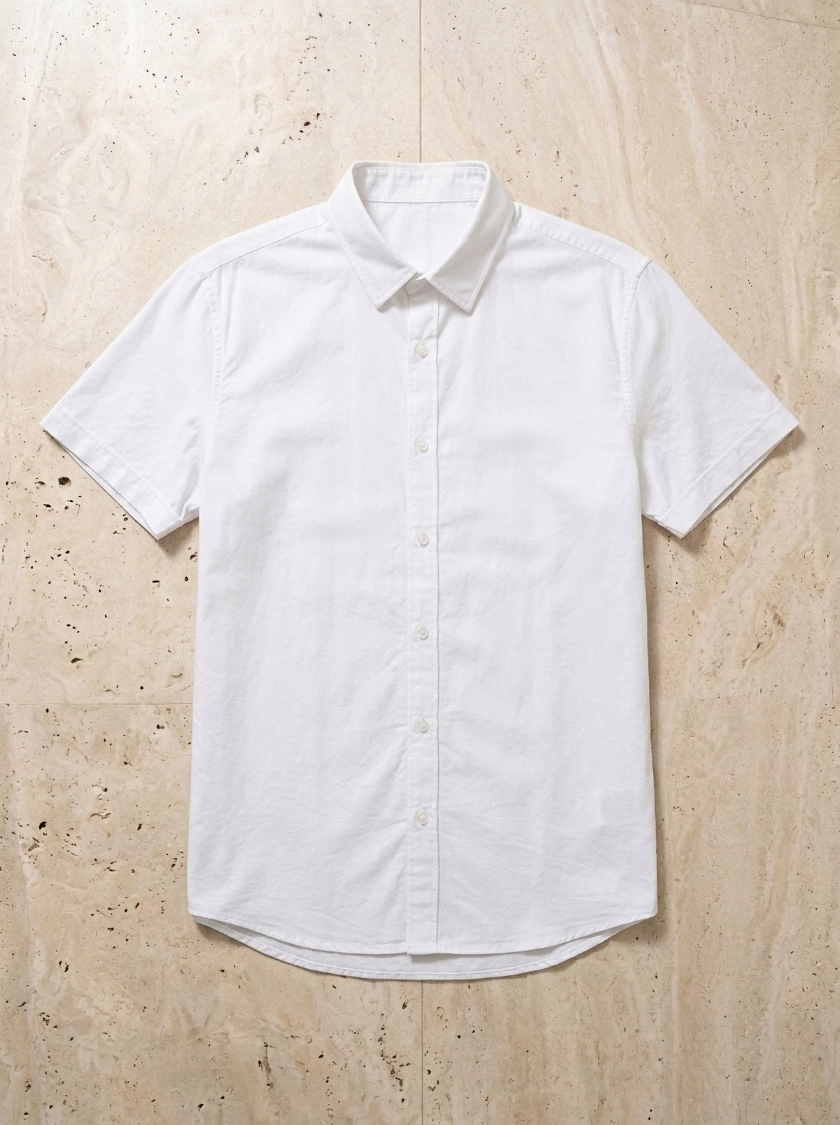 Branco | Camisa social slim Linz branco – peça sozinha vista de cima