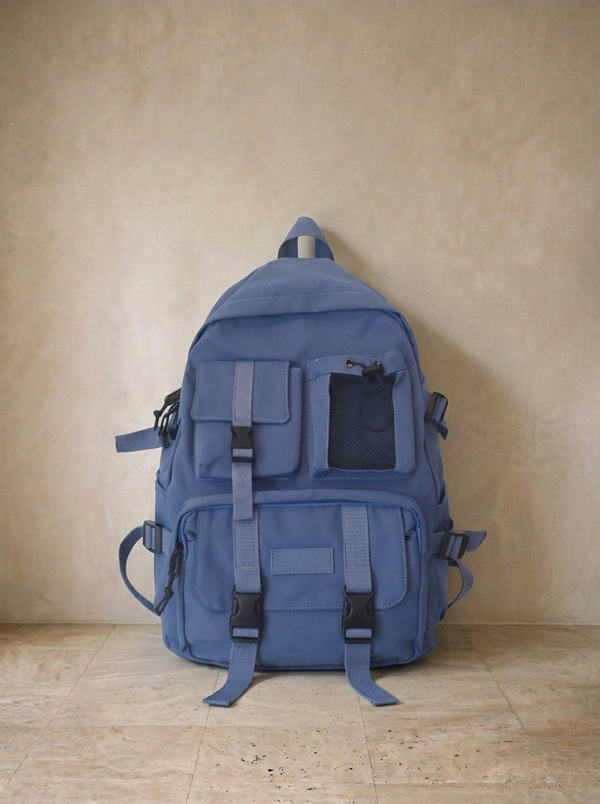 Azul | Mochila de nylon impermeável Locarno azul – mochila sozinha, foto de produto
