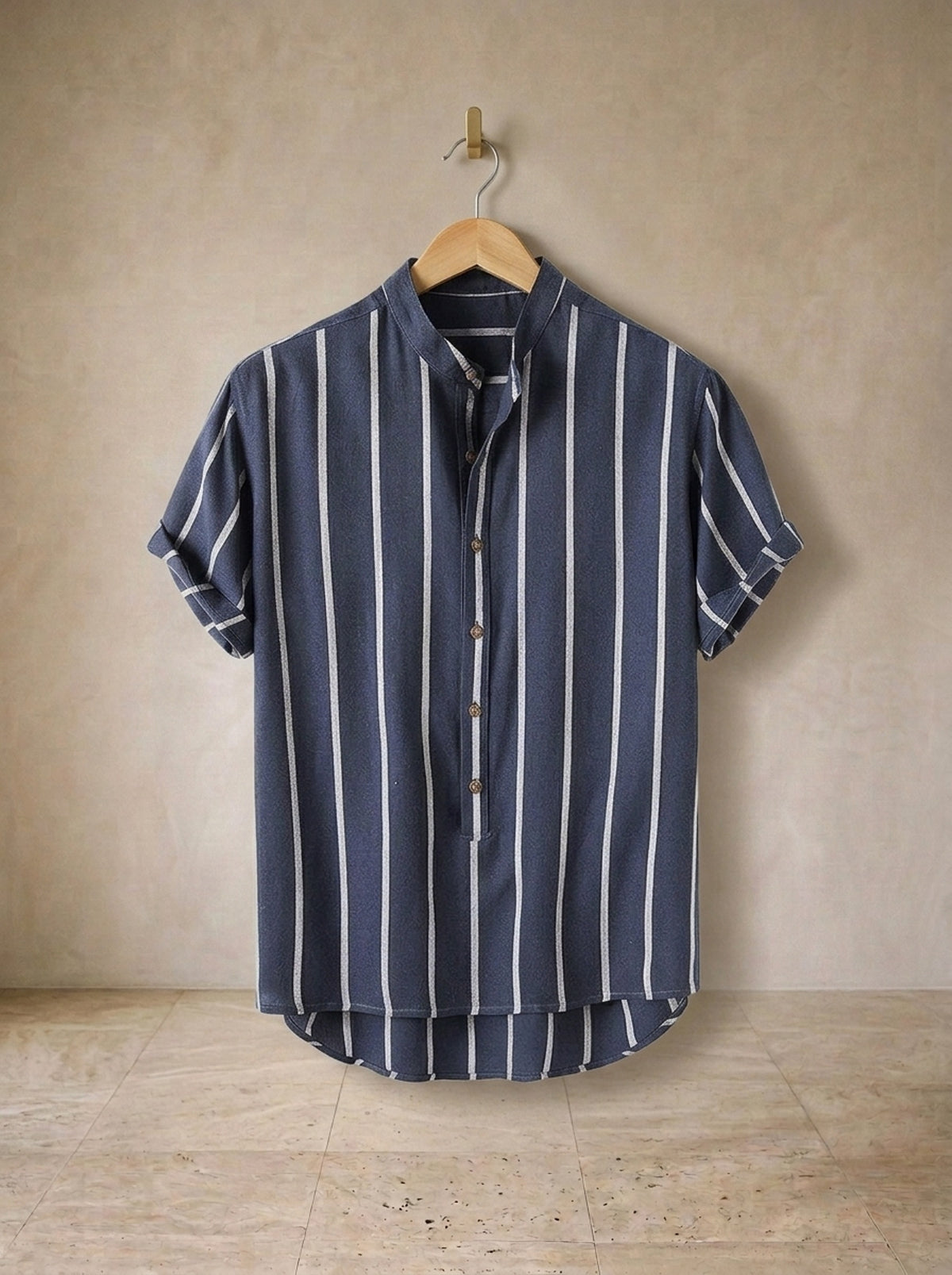 Camisa gola padre listrada Mallorca – peça sozinha, foto de produto