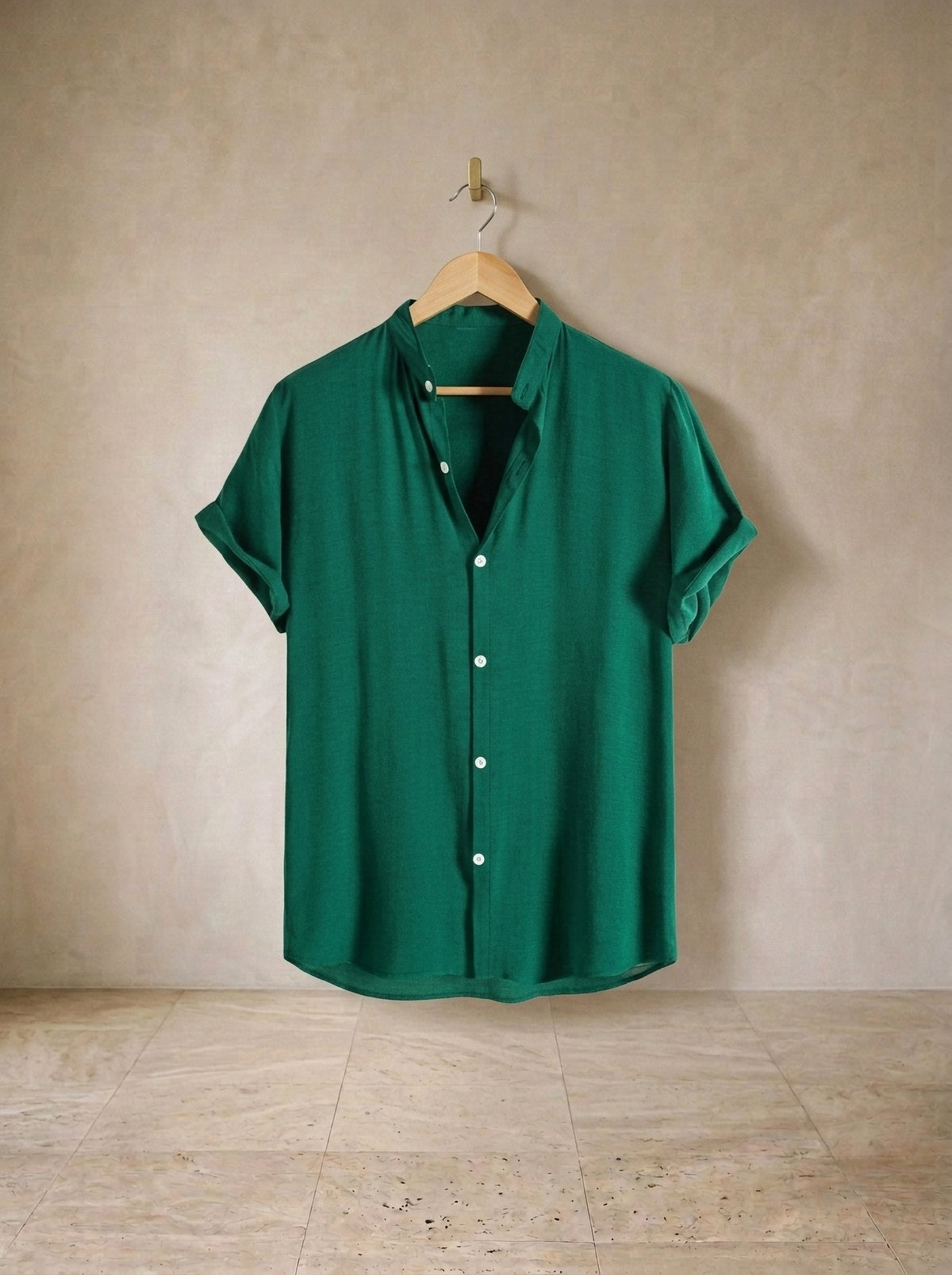 Verde | Camisa social slim Malmö verde – peça sozinha, foto de produto