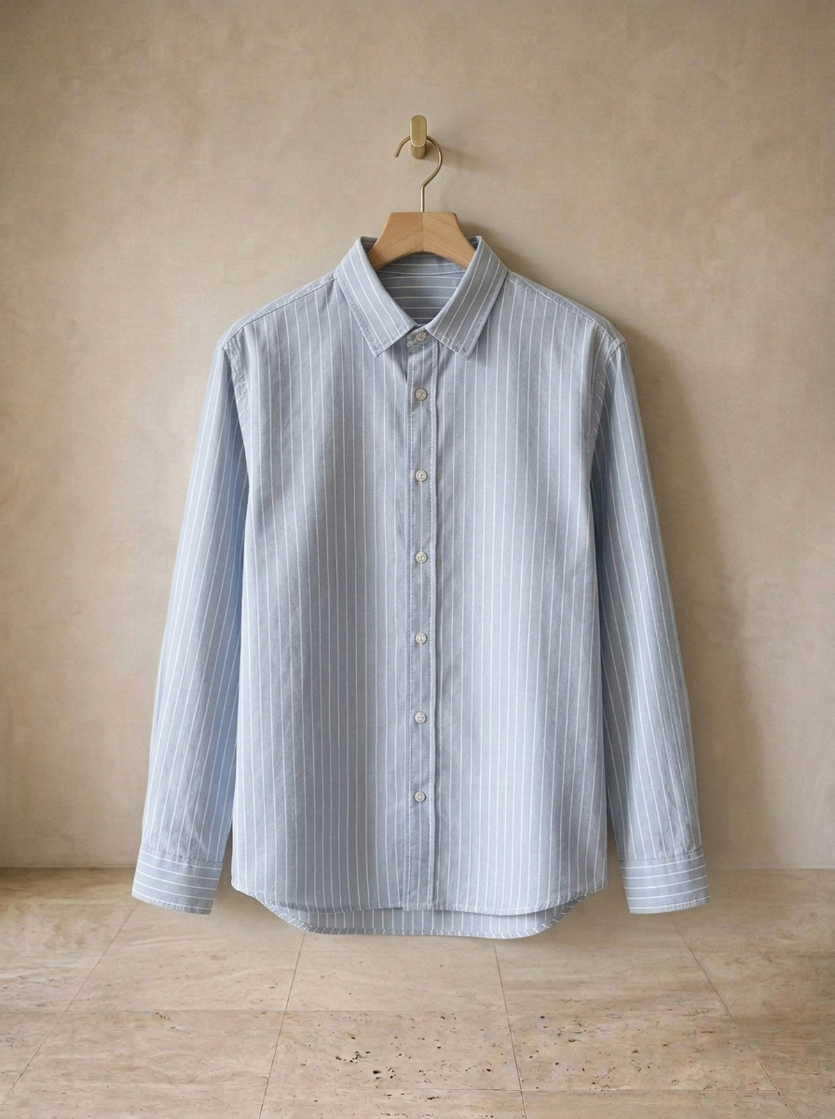 Azul | Camisa social slim Metz azul – peça sozinha, foto de produto