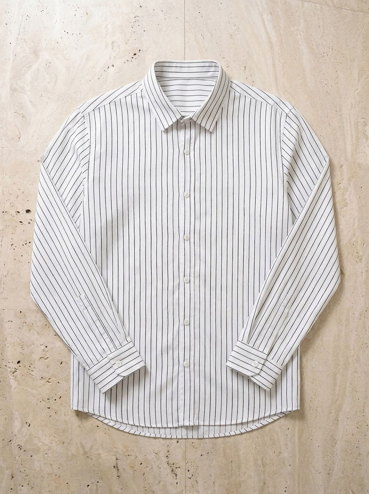 Branco | Camisa social slim Metz branco – peça sozinha vista de cima