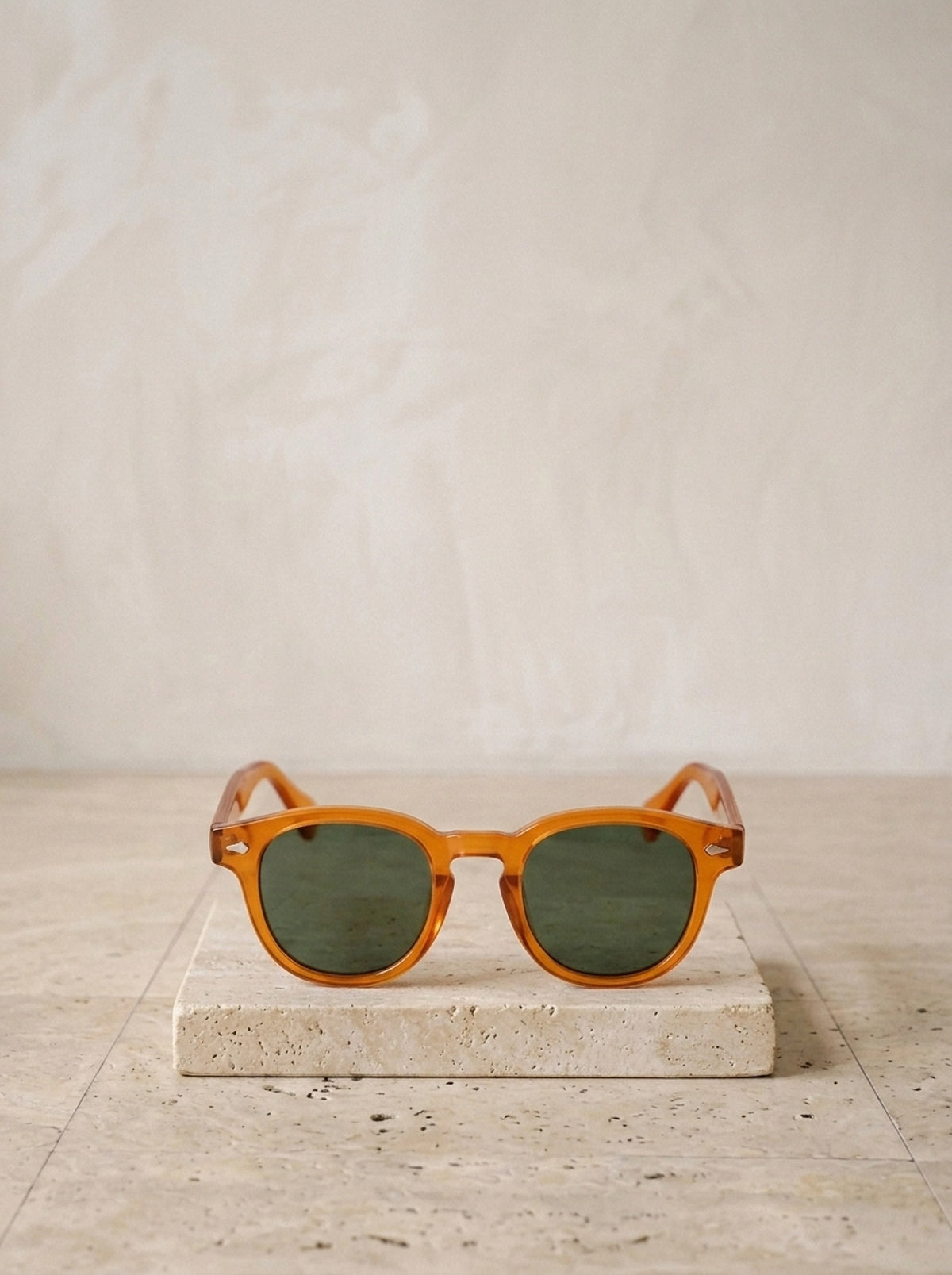 Laranja/Verde | Óculos de sol de acetato Niš laranja/verde – peça sozinha, foto de produto