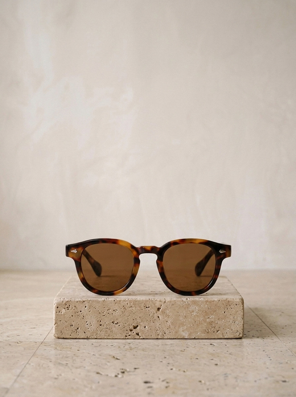Leopardo/Marrom | Óculos de sol de acetato Niš leopardo/marrom – peça sozinha, foto de produto