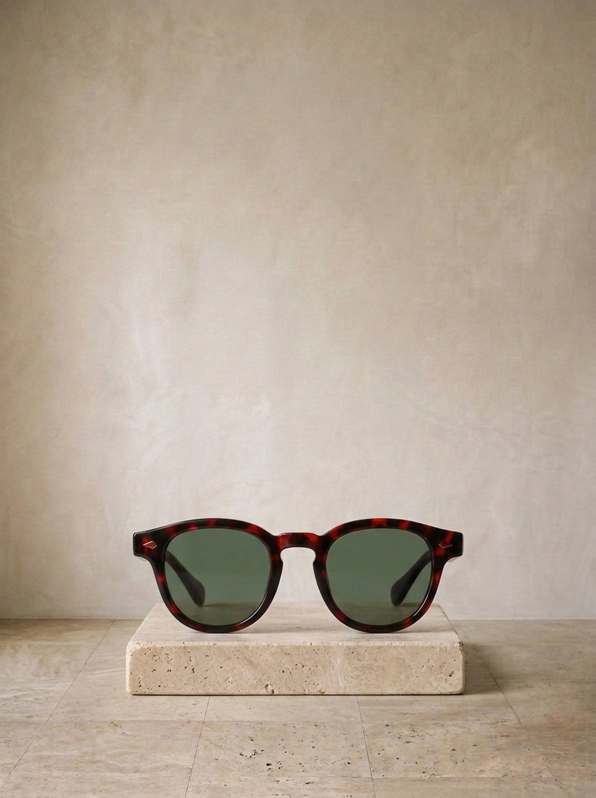 Vermelho/Verde | Óculos de sol de acetato Niš vermelho/verde – peça sozinha, foto de produto