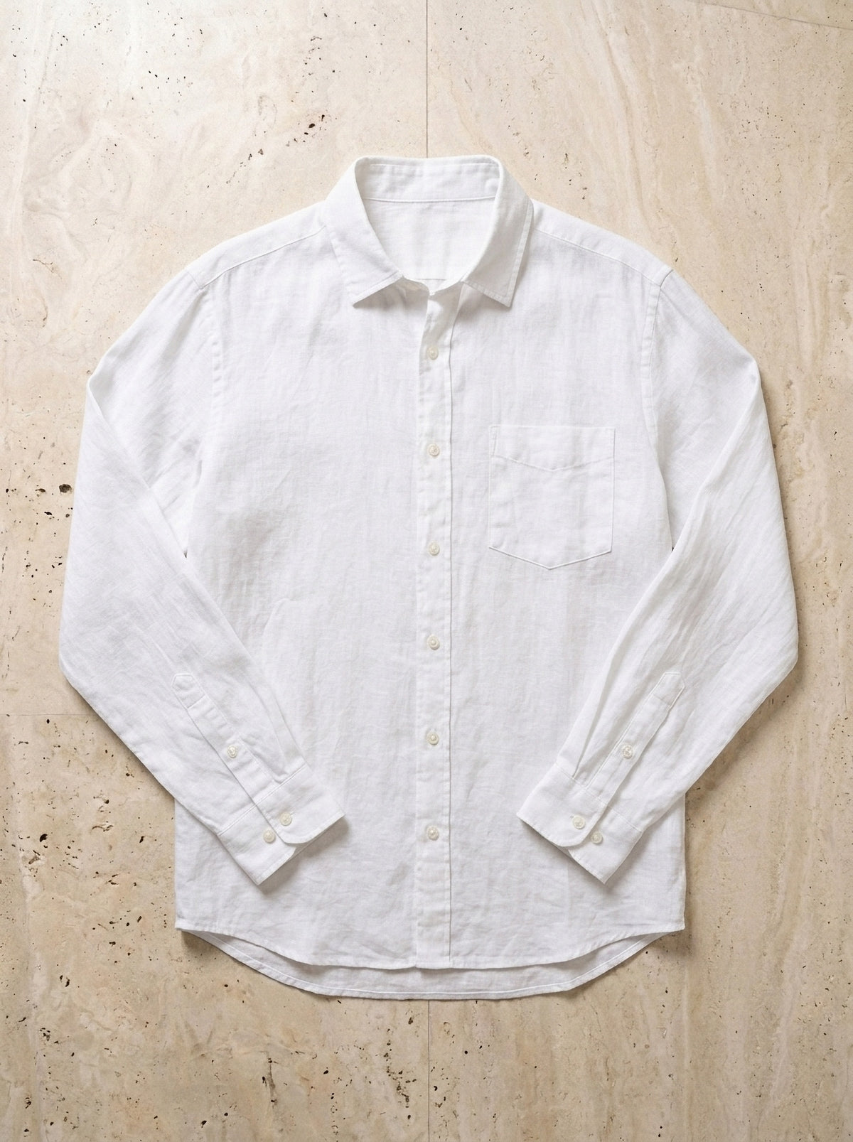 Branco | Camisa social slim Nottingham branco – peça sozinha vista de cima