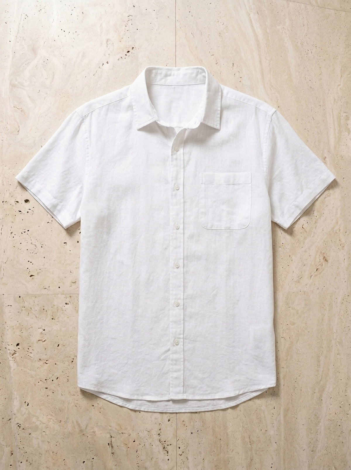 Branco | Camisa social slim Óbidos branco – peça sozinha vista de cima
