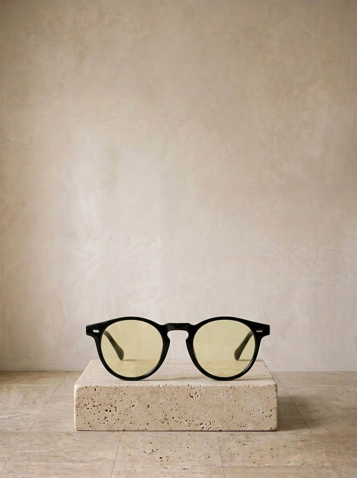 Preto/Amarelo | Óculos de sol Orbetello preto/amarelo – peça sozinha, foto de produto