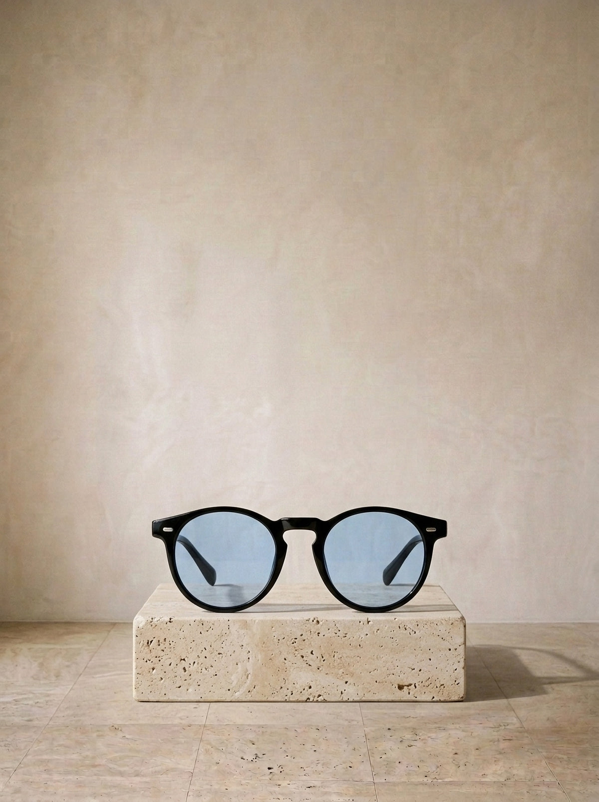 Preto/Azul | Óculos de sol Orbetello preto/azul – peça sozinha, foto de produto