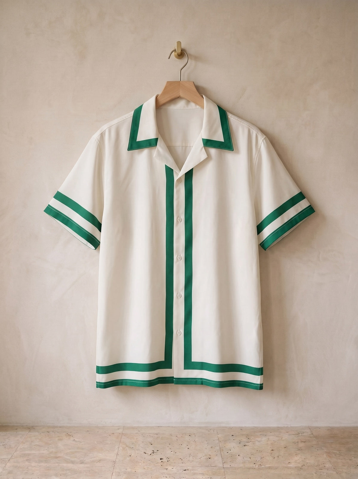 Verde | Camisa com faixas de contraste Oviedo verde – peça sozinha, foto de produto