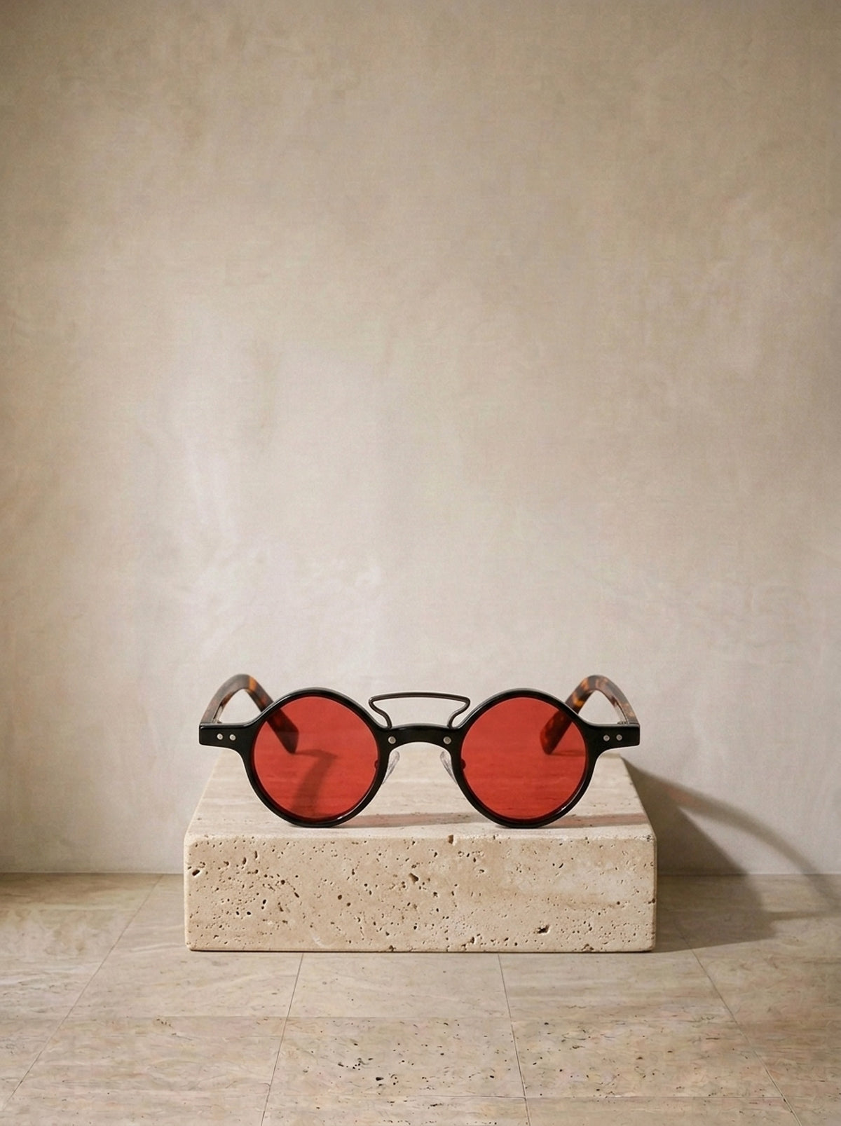 Preto/Vermelho | Óculos de sol polarizado Palmanova preto/vermelho – peça sozinha, foto de produto