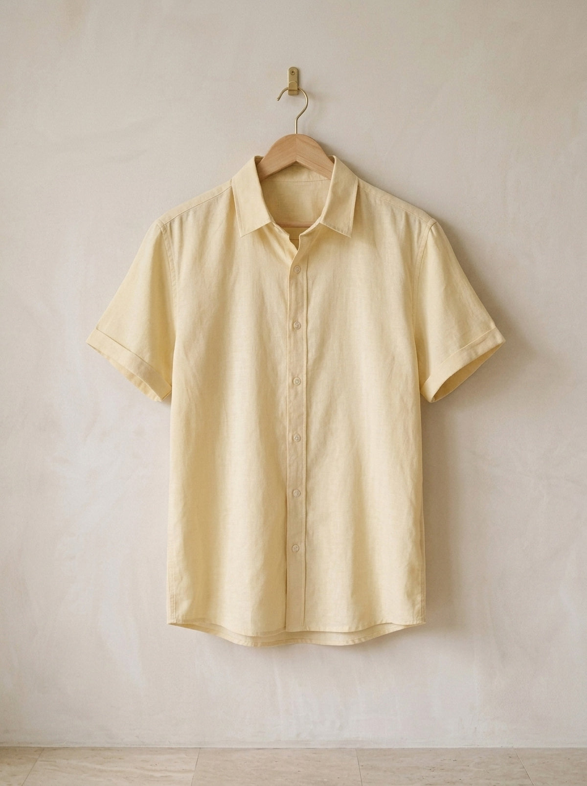 Amarelo | Camisa social slim Parisot amarelo – peça sozinha, foto de produto