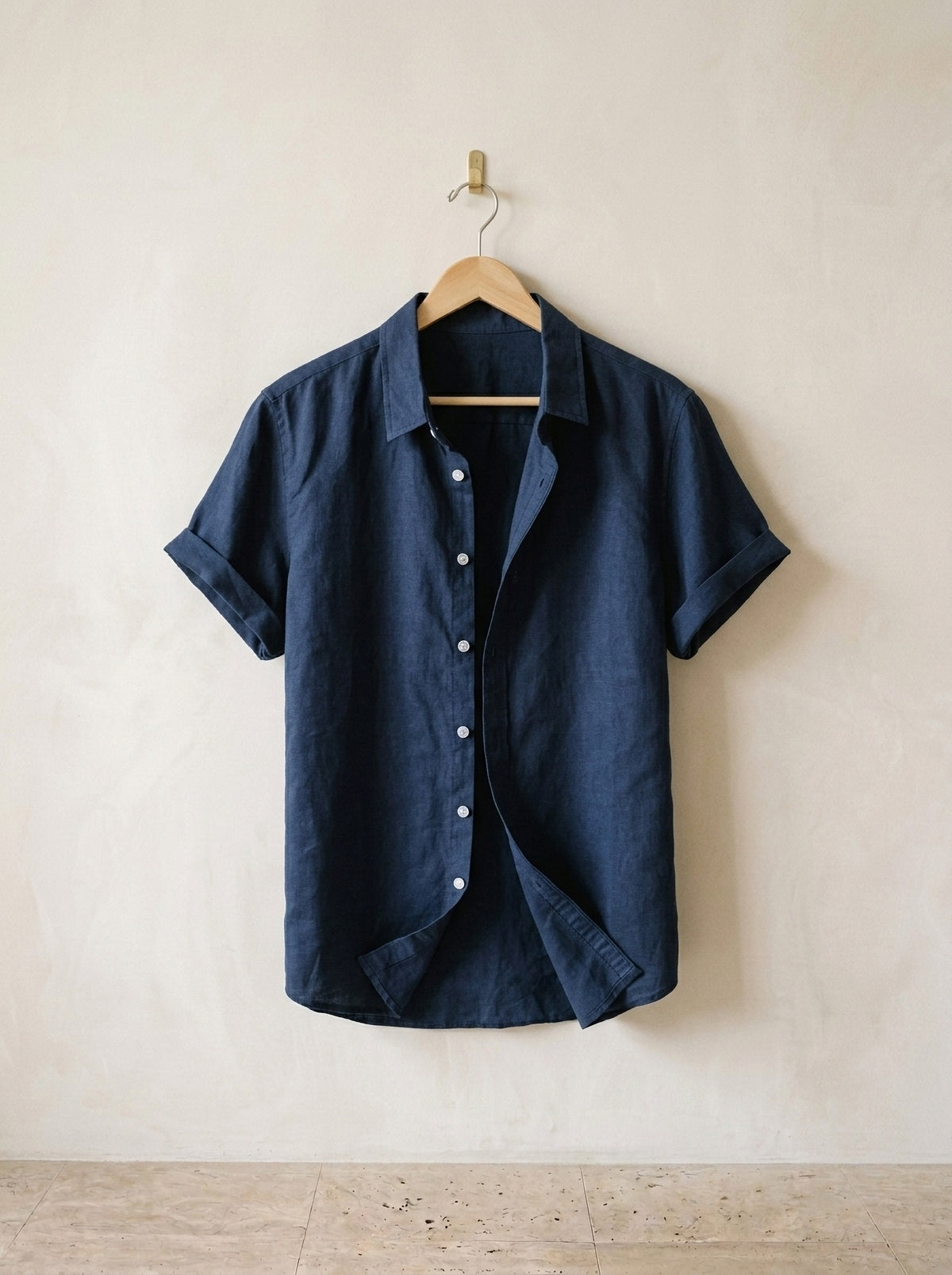 Azul-escuro | Camisa social slim Parisot azul-escuro – peça sozinha, foto de produto