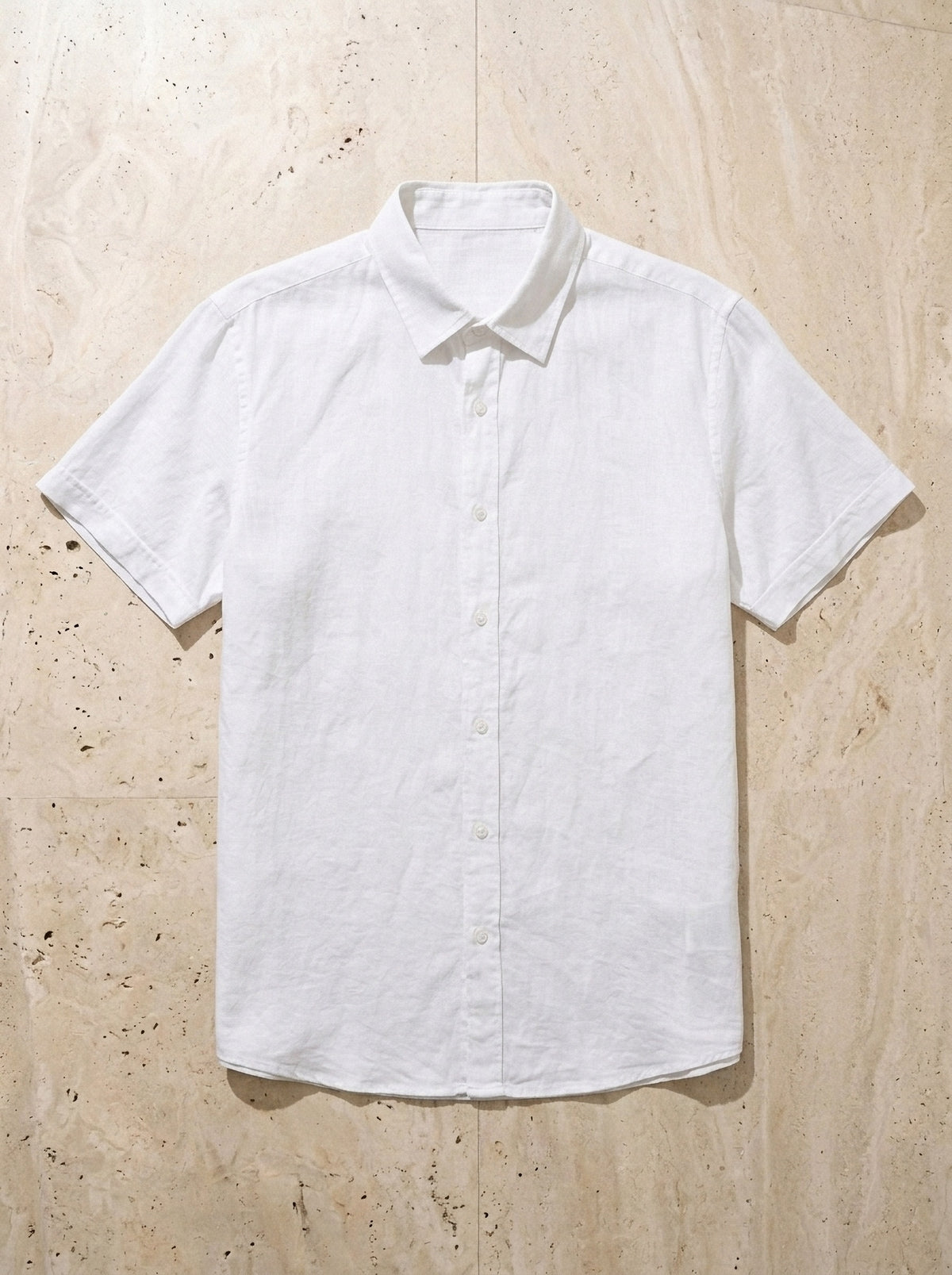 Branco | Camisa social slim Parisot branco – peça sozinha vista de cima